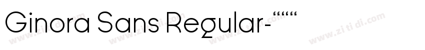 Ginora Sans Regular字体转换